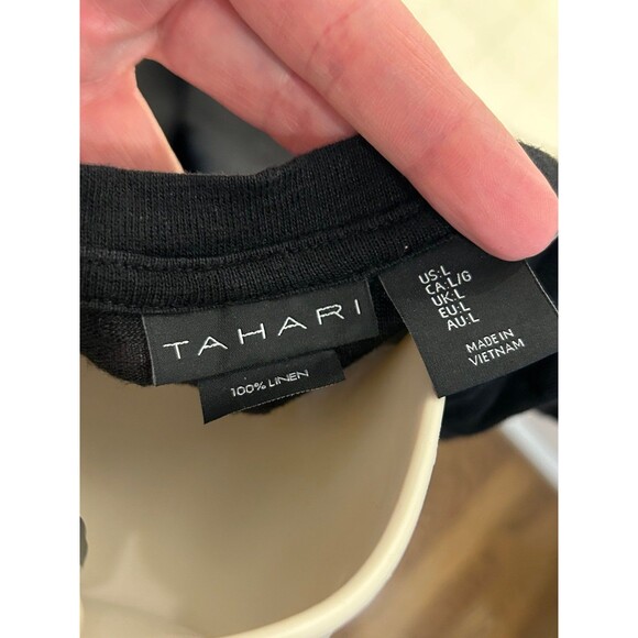 Tahari Linen Shirt - L - Picture 3 of 4